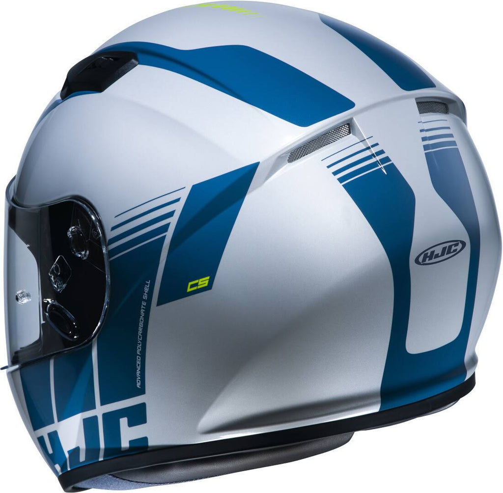 White-Blue Size S Helmet J10190