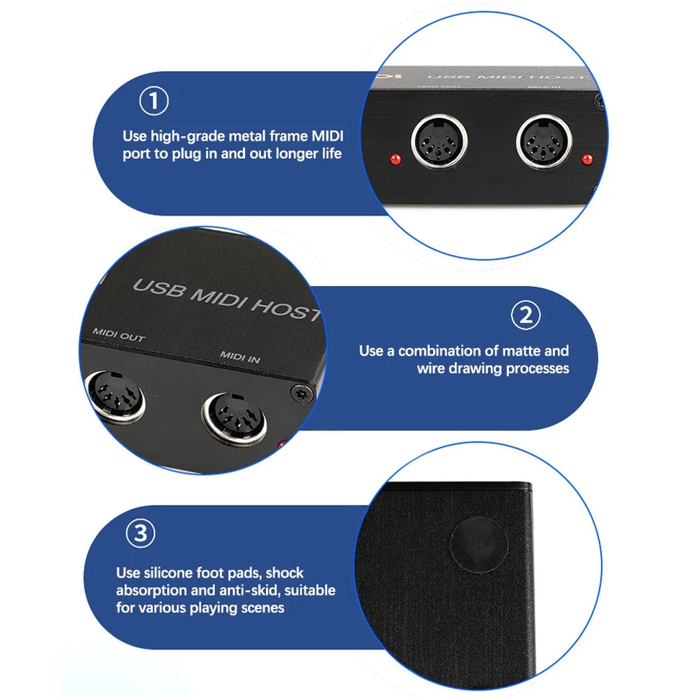 USB to MIDI Host MIDI Interface U937797