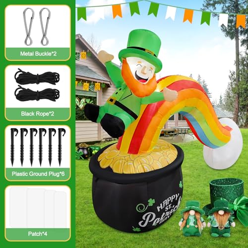 10FT Christmas Inflatable Candy Castle with LED Lights E59678