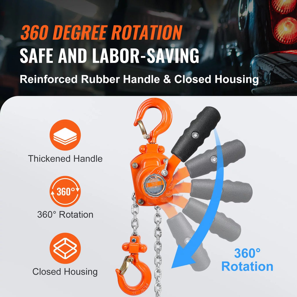 550lb Capacity 10ft Lever Block Chain Hoist C318813