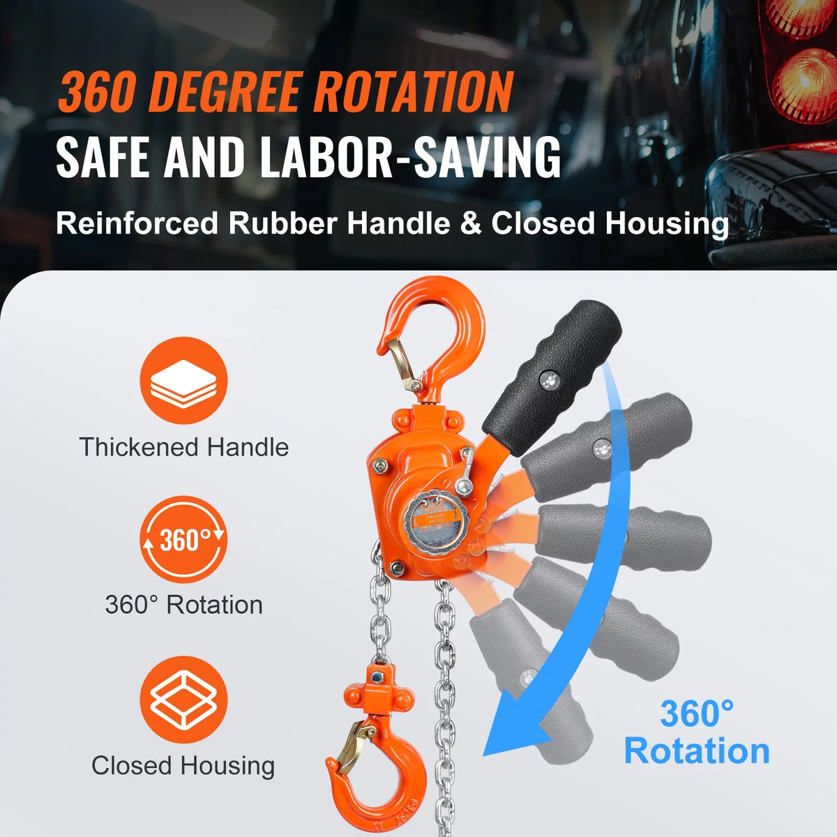 550lb Capacity 10ft Lever Block Chain Hoist C318813