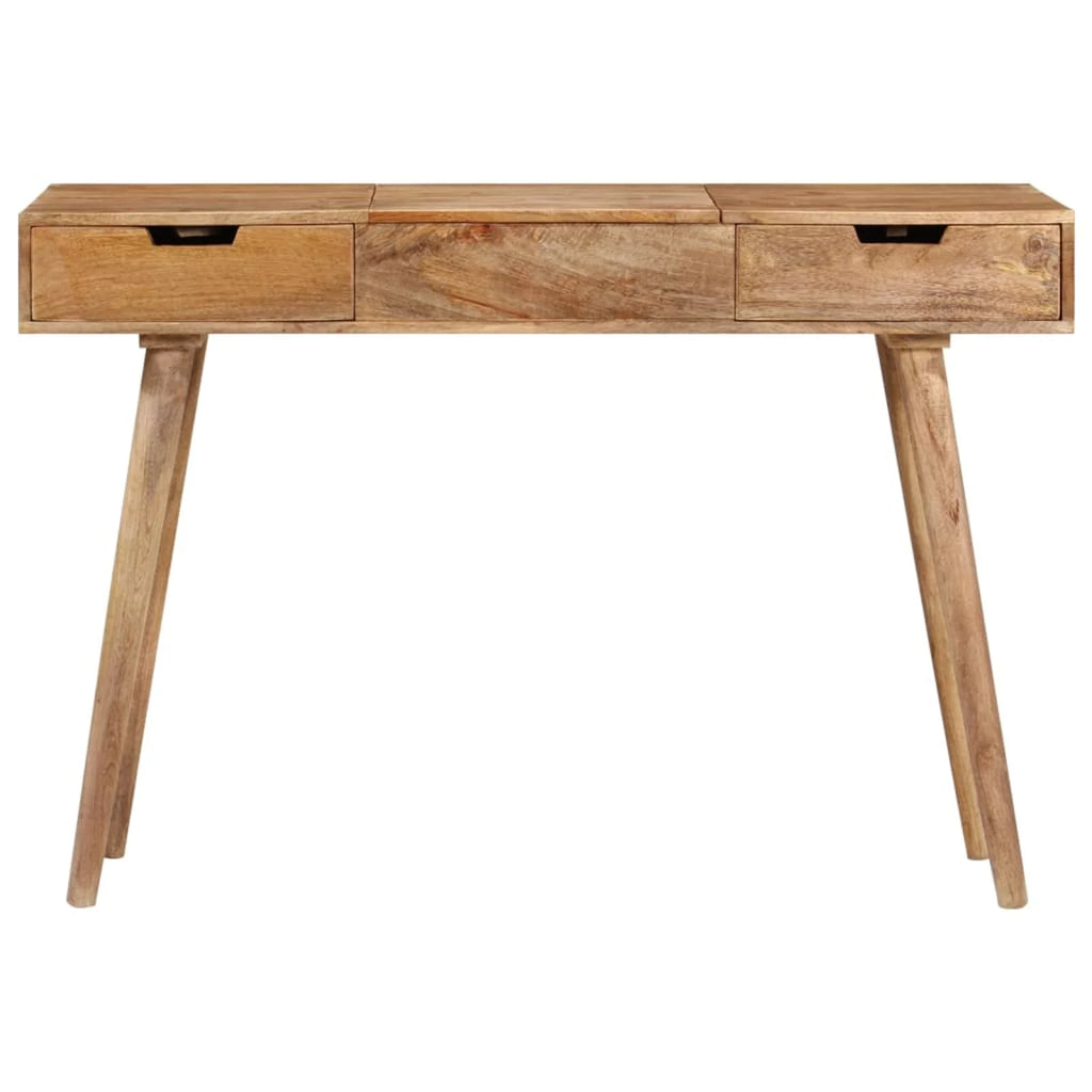 Folding Mirror Makeup Table with 2 Drawer Mango Wood Vanity B650677