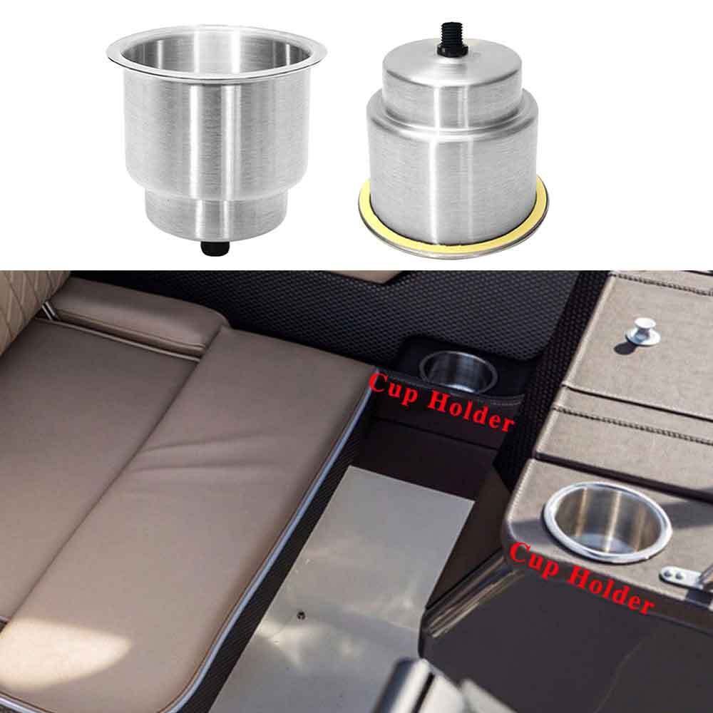 6X Stainless Steel Cup Drink Holders with Drain G8722