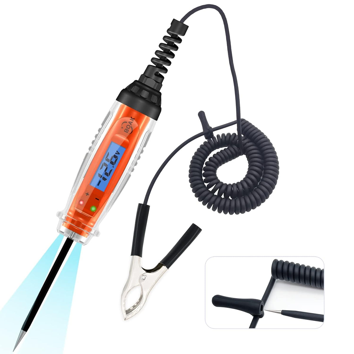 3-60V DC Test Light with Voltage Display and Illumination, Pack of 2 N5237
