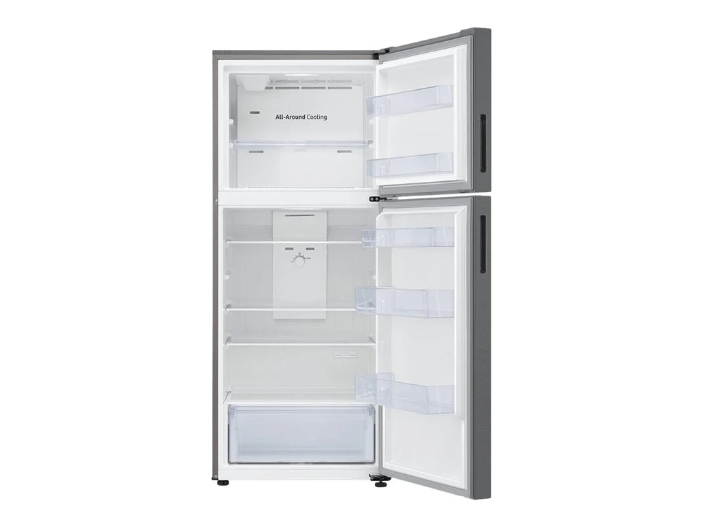 Top Freezer Freestanding Refrigerator Black Stainless Steel F5756