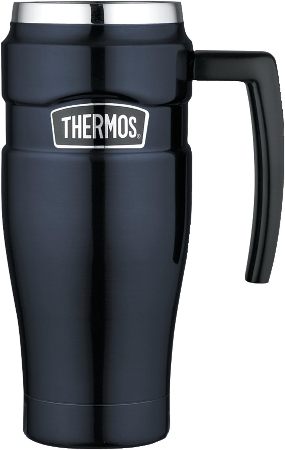 16 Ounce Blue Stainless Steel Travel Mug F6251