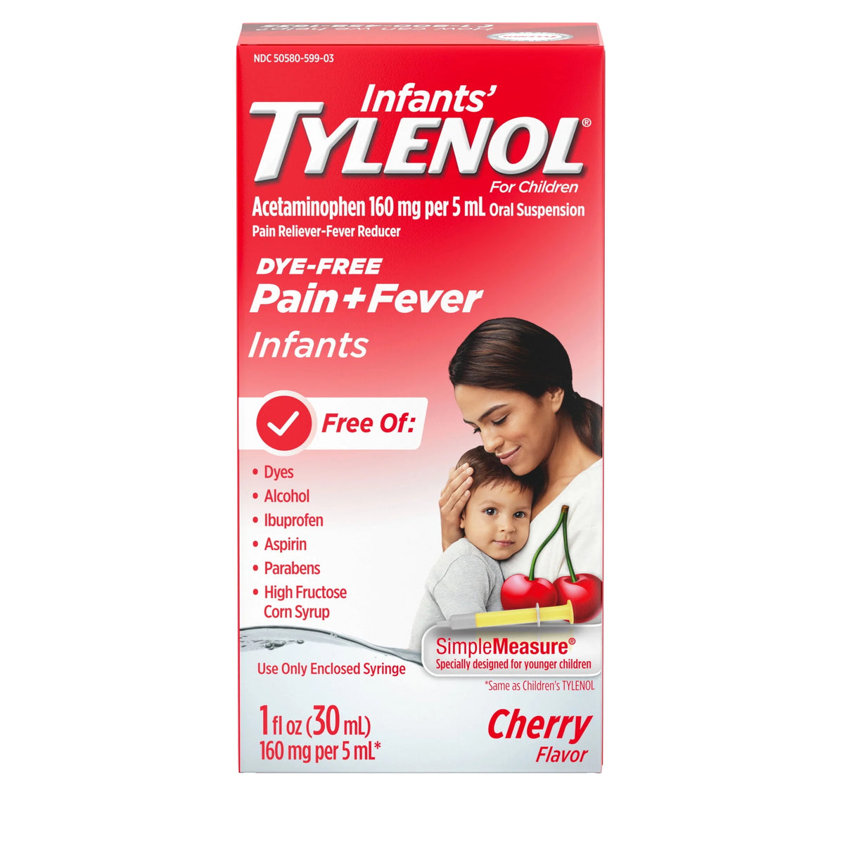 Dye-Free Cherry Acetaminophen Medicine 1 fl. oz O562931