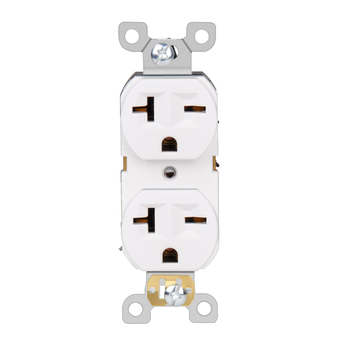 20Amp 250V 2 Pole 3 Wire White 10-Pack Wall Outlet Receptacle W2092