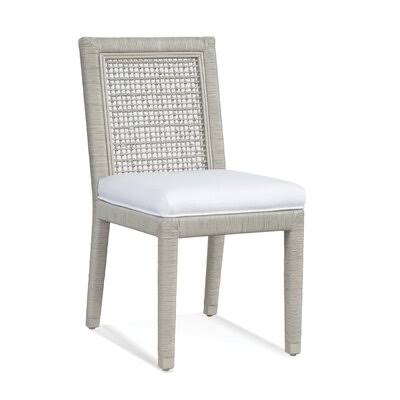 Bisque Finish Blue Speckle Side Chair T412558