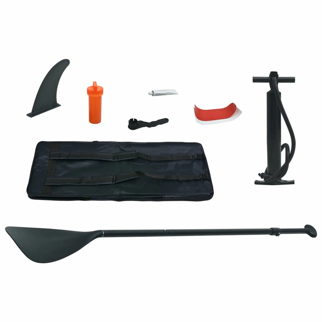 Inflatable Paddle Board Set with Oar, Fin, Hand Pump, Repair Kit and Carrying Bag I1640