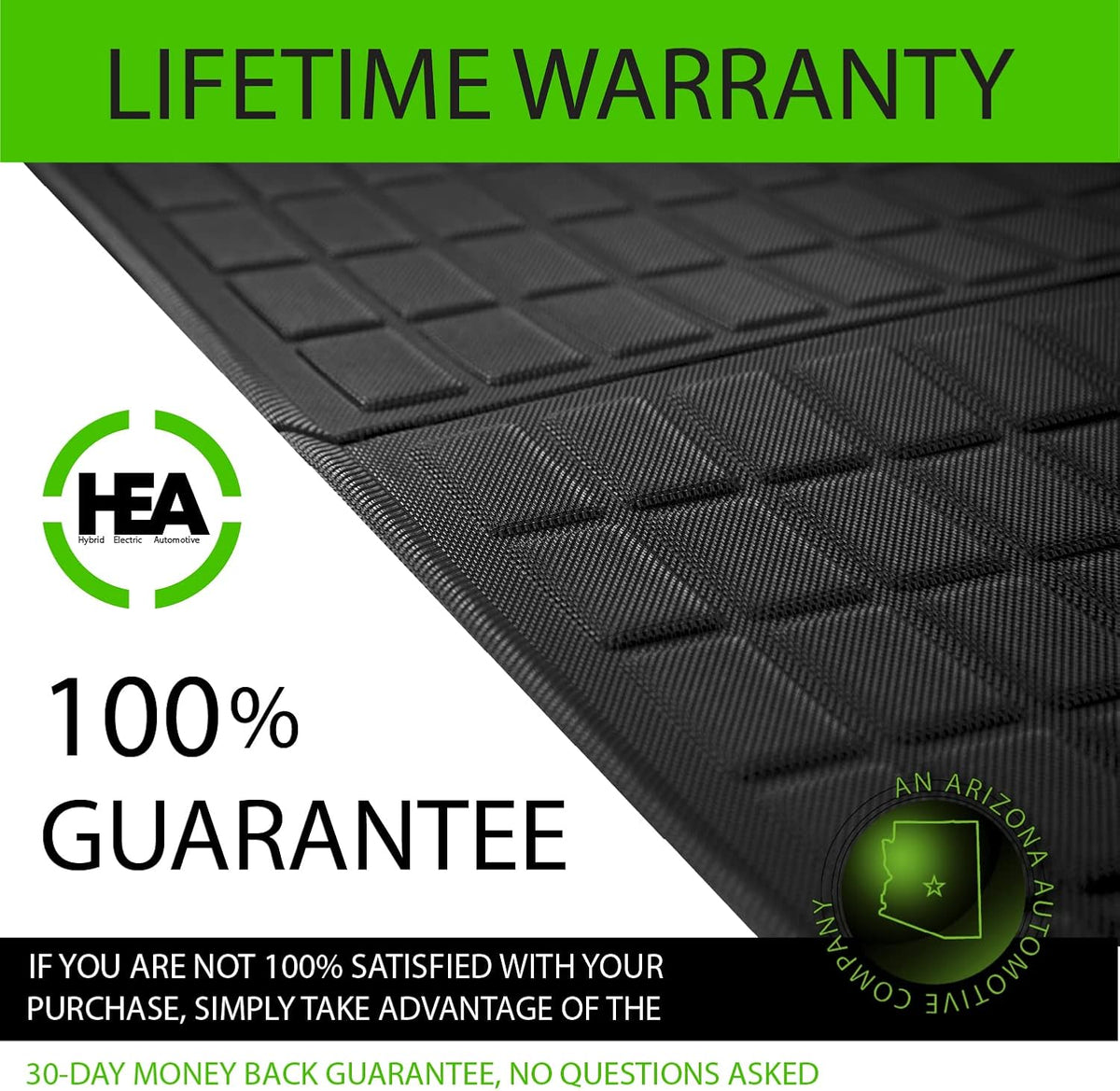Black All Weather Waterproof Floor Mats R69642