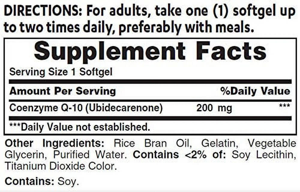 Q-10 200 mg 120 Softgels K7383