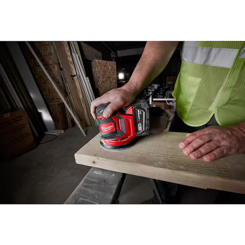 18V Cordless 5 in. Random Orbit Sander with Two 3.0 Ah Batteries K252