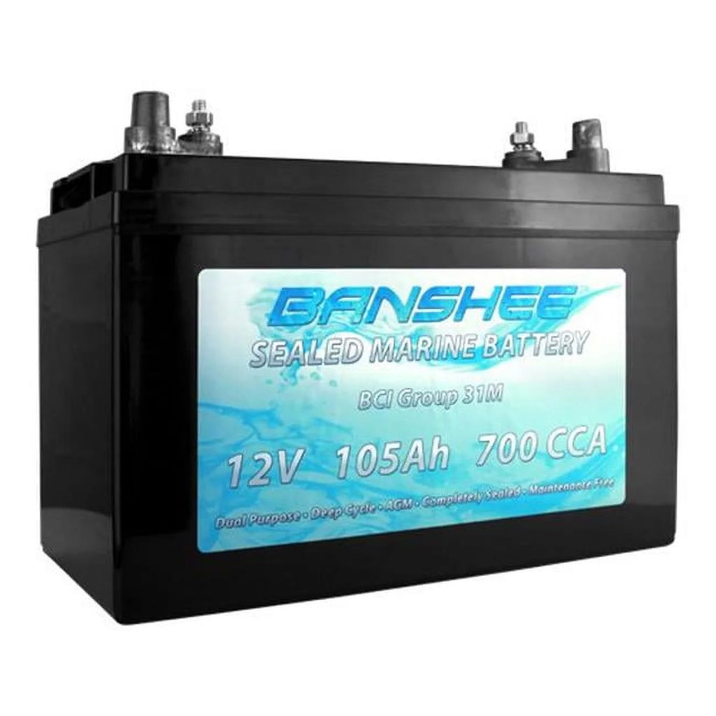 Group 31 Sealed AGM Deep Cycle Marine Battery T418754