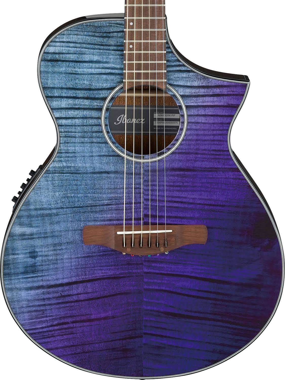 Acoustic Purple Sunset Fade High Gloss Guitar G3809