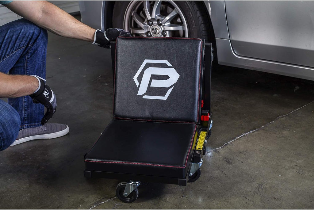 2-in-1 Rolling Creeper Seat with Thick Pad and 3-in. Casters U390