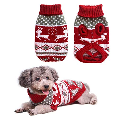 Dog Christmas Sweaters Pet Winter Knitwear Warm Coats P721425