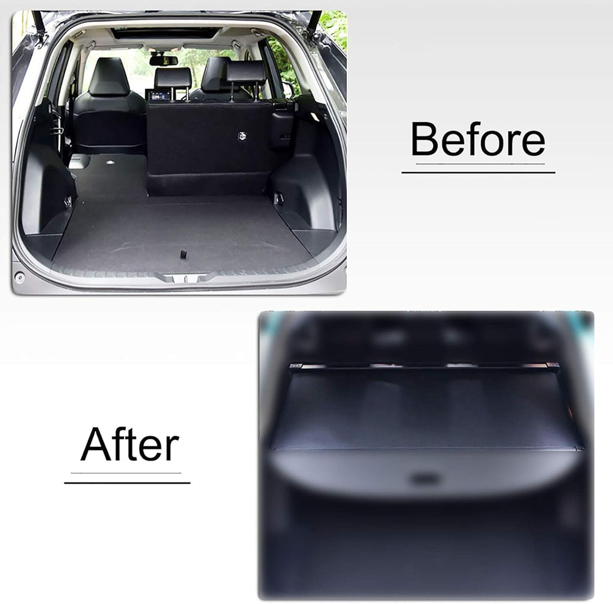 Cargo Cover Retractable Black Pack of 2 H588598
