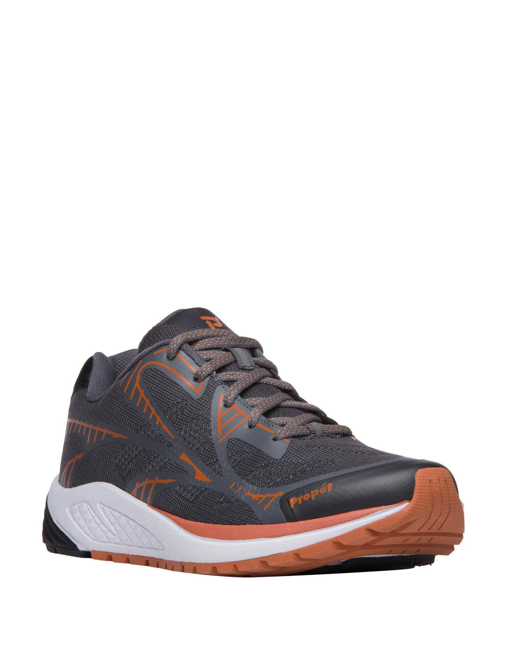 Men's Propet One LT Dark Grey/Burnt Orange Size 15 E3664