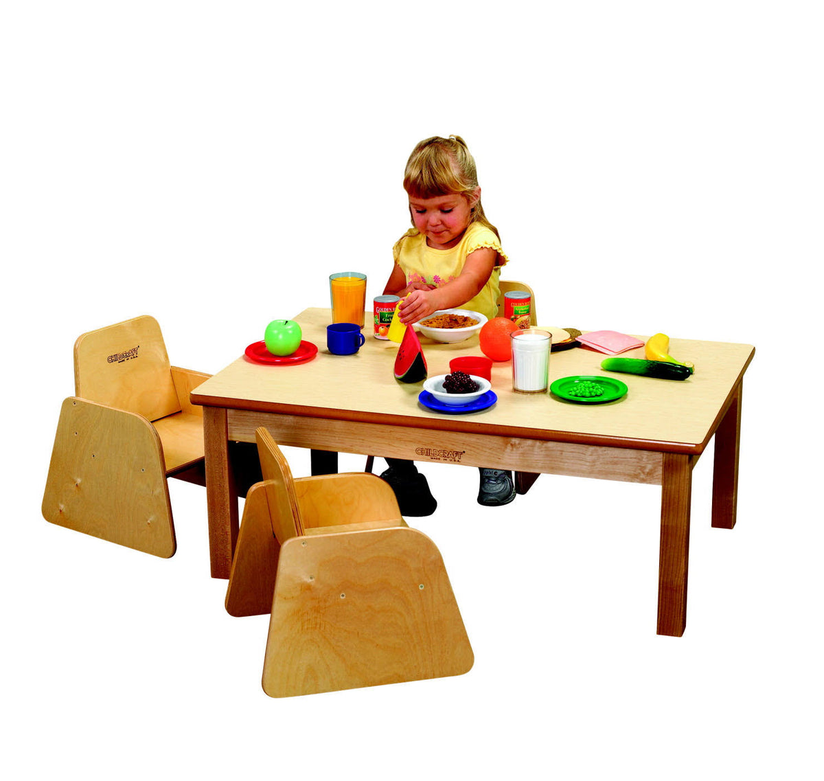 Laminate Top Rectangle Wood Table H3044