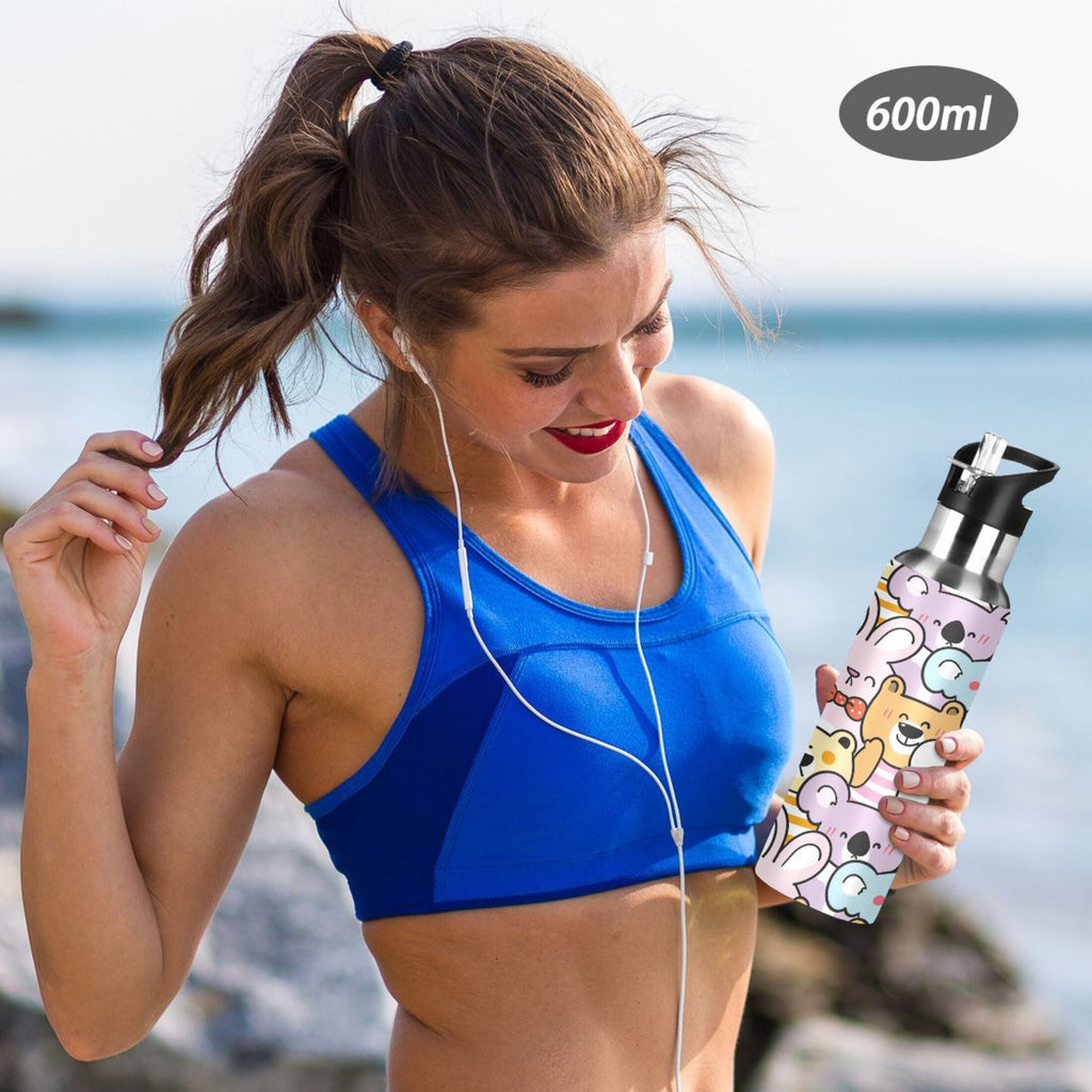 Stainless Steel Insulated Water Bottle with Straw Lid X1905