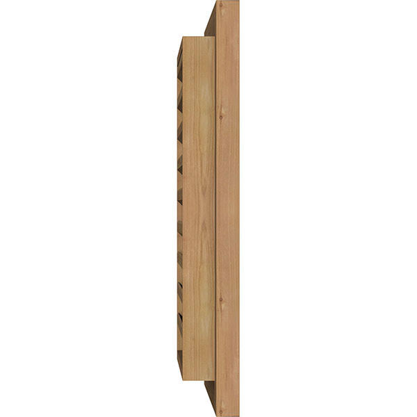 Vertical Gable Vent Unfinished Functional Rough T868