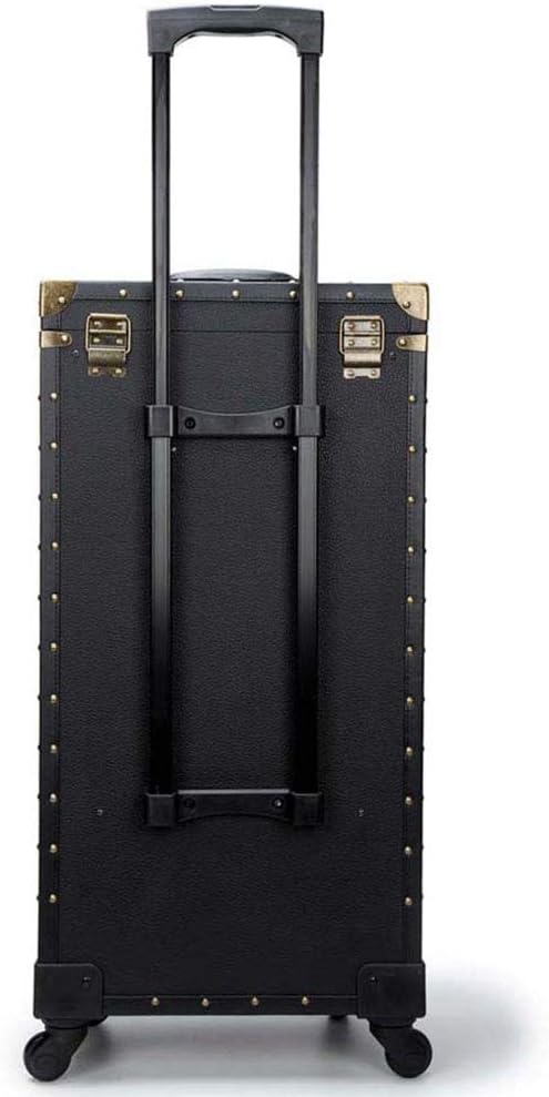 Rolling Lockable Makeup Train Case with Hair Dryer Holder C819