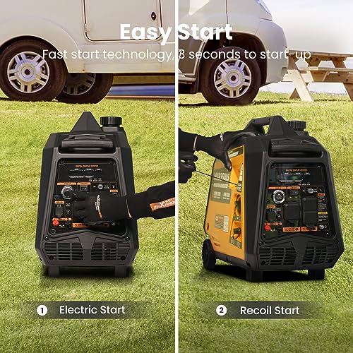4000 Watt Dual Fuel Inverter Generator Y52647