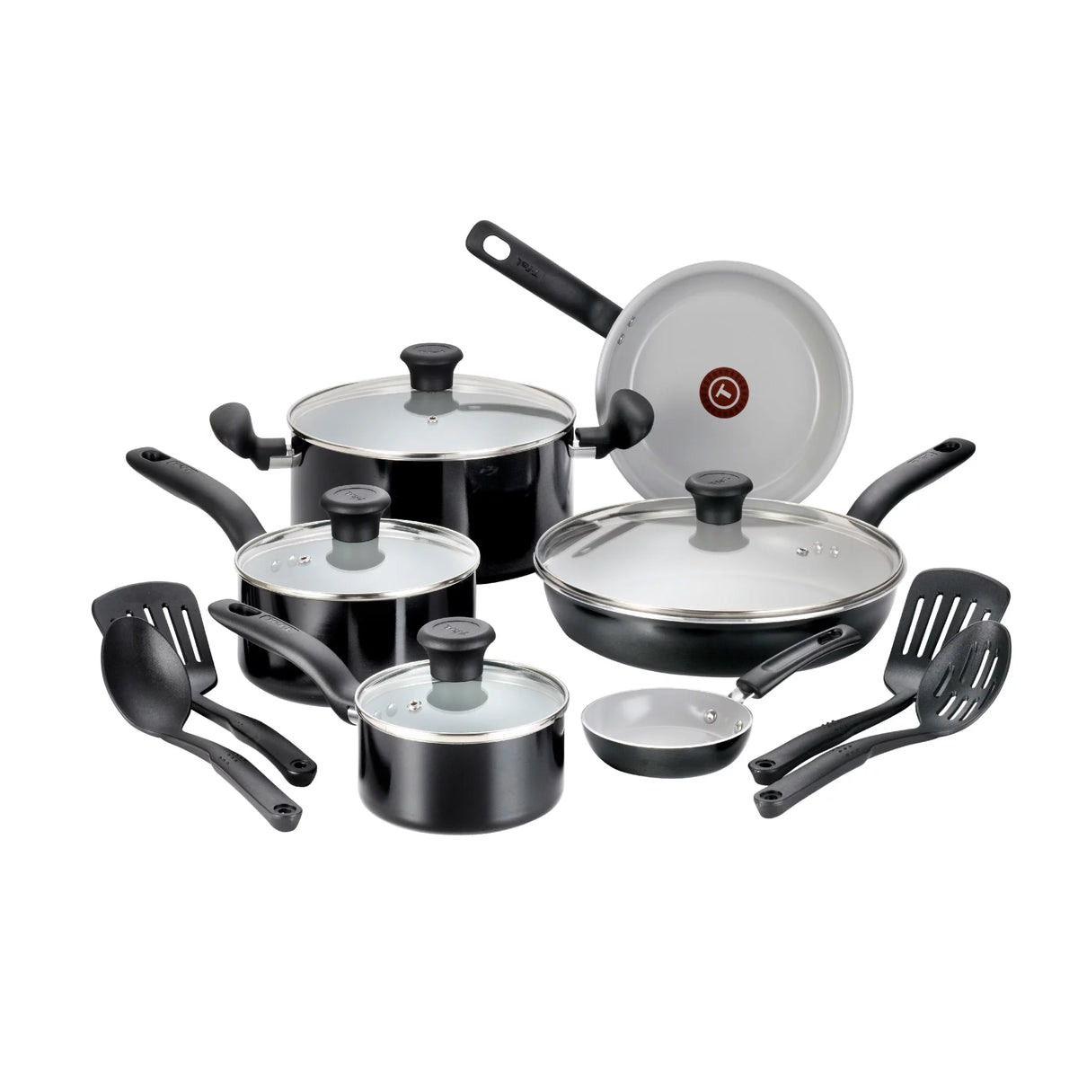 Ceramic Cookware 14 Piece Set Black M23631