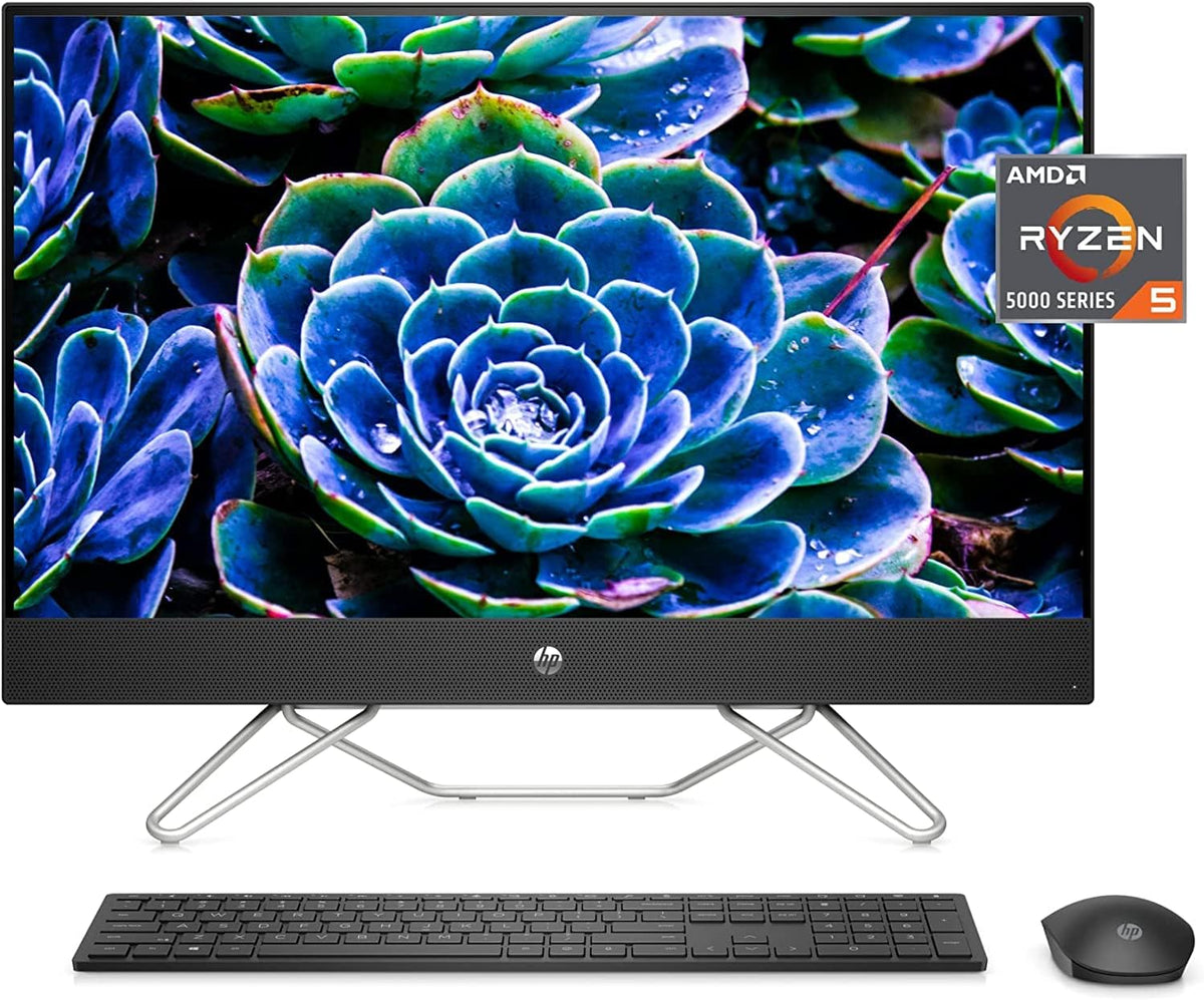 27" FHD All-in-One Desktop, AMD Ryzen 5 5500U, 8GB RAM, 256GB SSD+1TB HDD, Windows 11 Home, Black Q766874