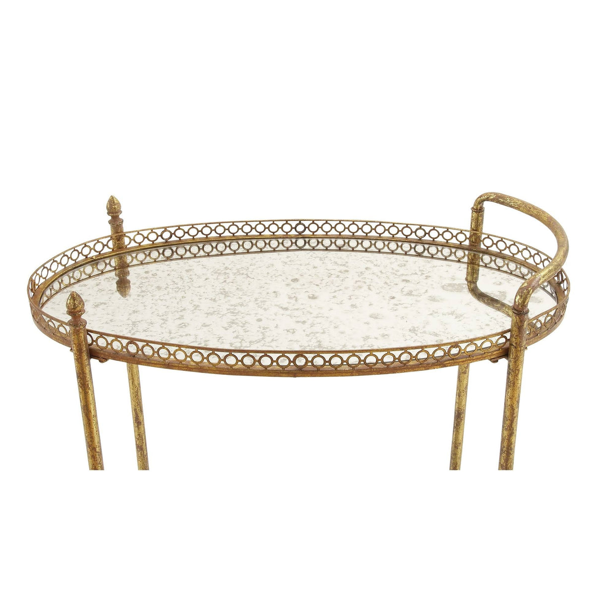 Gold Iron Traditional Bar Cart R445485