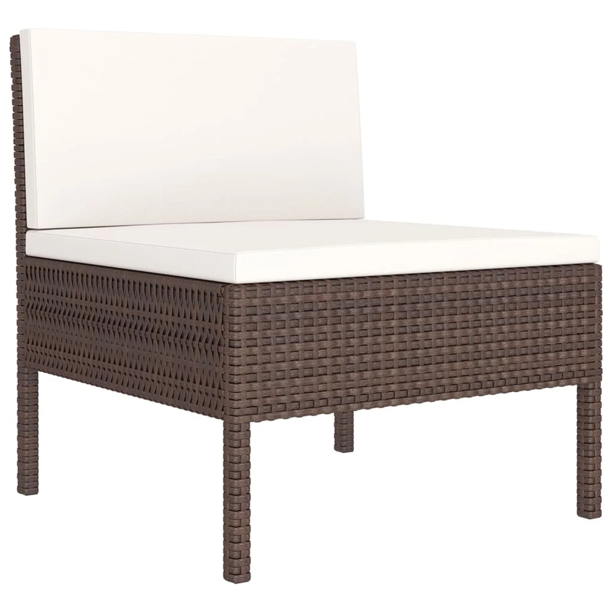 6 Piece Poly Rattan Sectional Outdoor Furniture Set S618