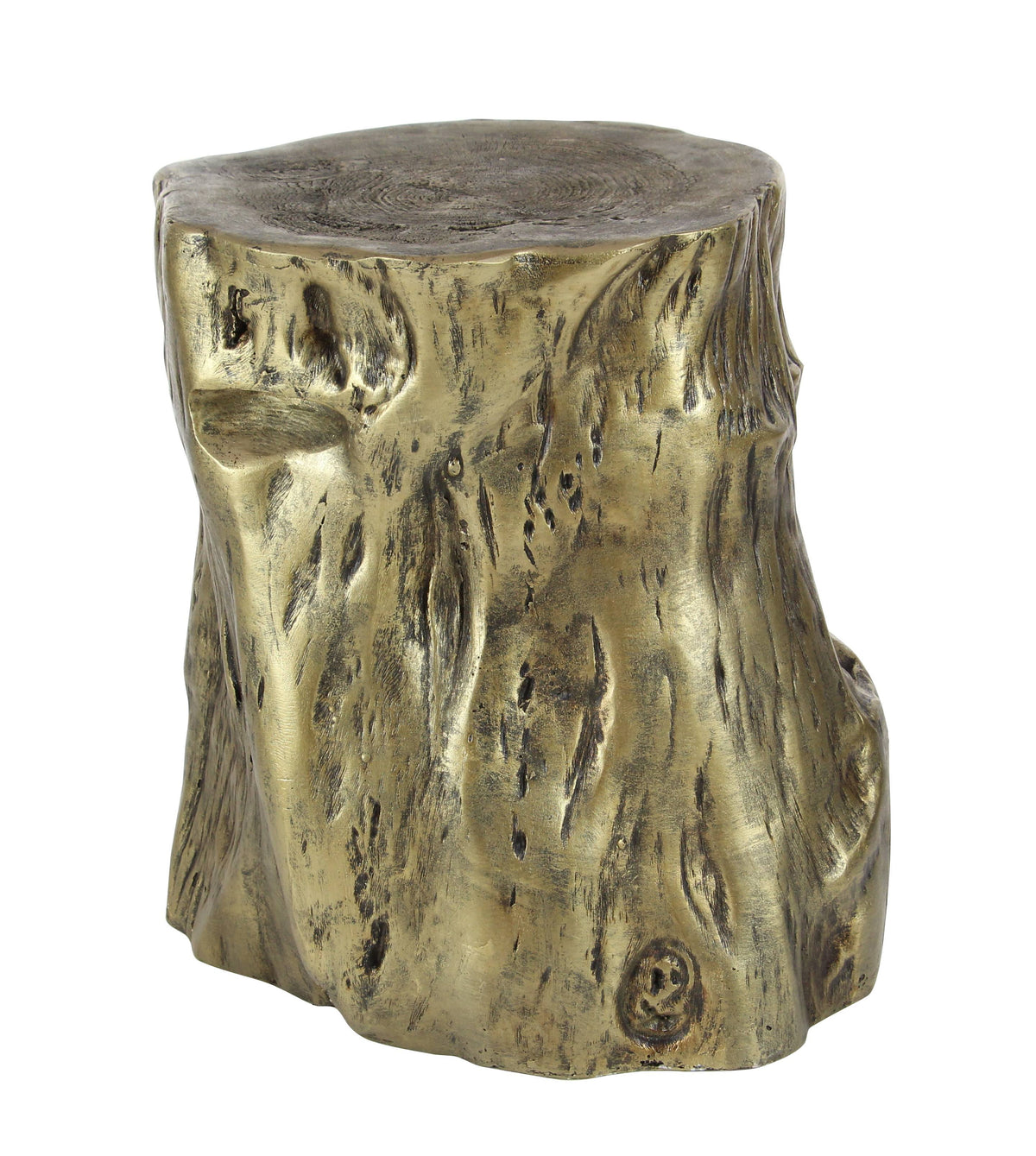 Pale Gold Fiberglass Foot Stool X625151