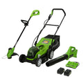 48V 14 Mower, 24V Axial Blower and 24V 10 String Trimmer Combo F38877