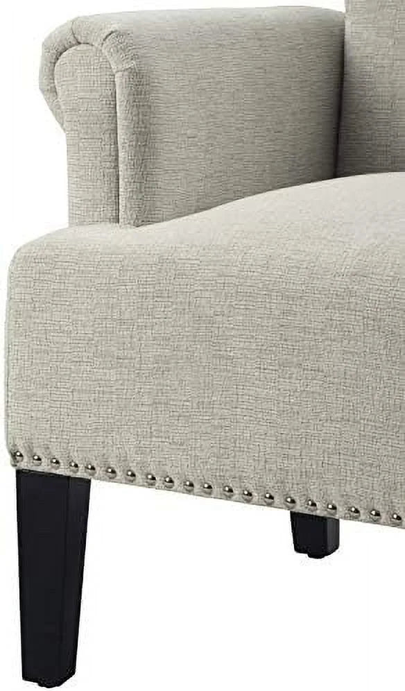 Polyester Upholstered Tufted Club Chair T646