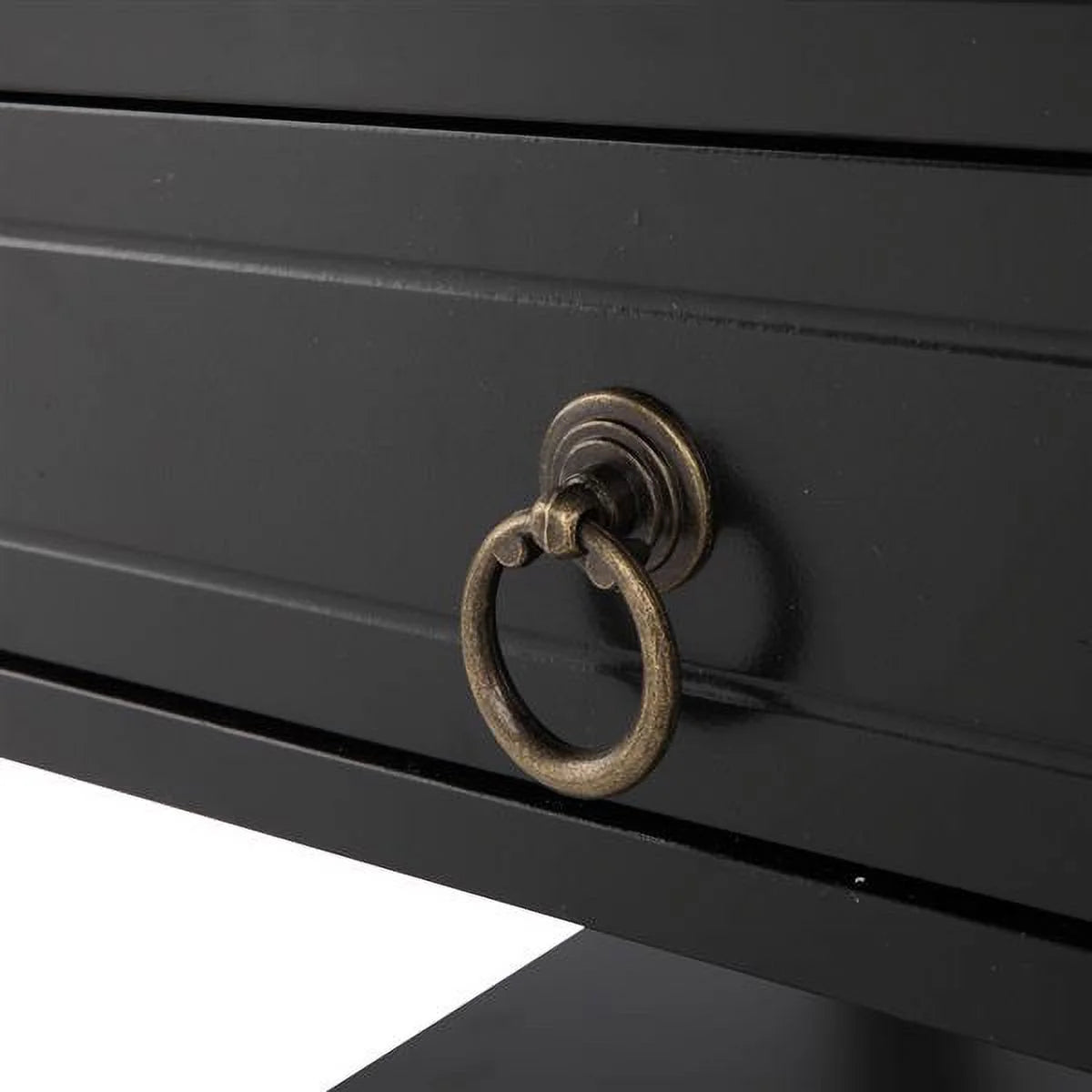 Black Solid Wood Coffee Table U356576