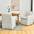 Upholstered Dining Chair with 4 Casters H59912