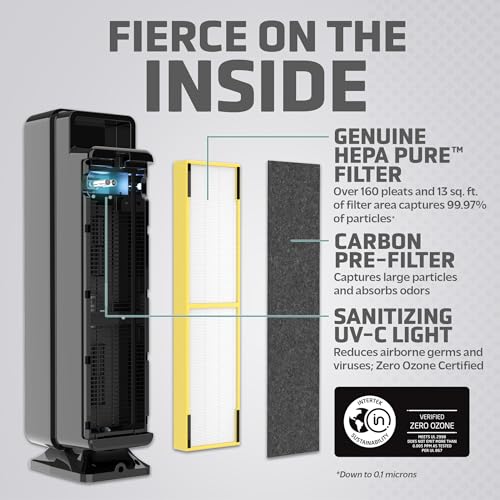True HEPA Filter Air Purifier with UV Light Sanitizer M888