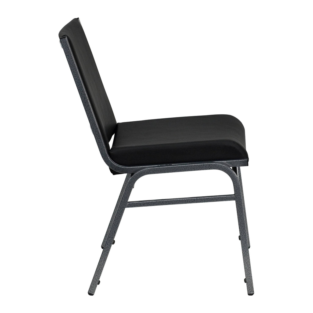 Black Metal Stack Chair Q96908