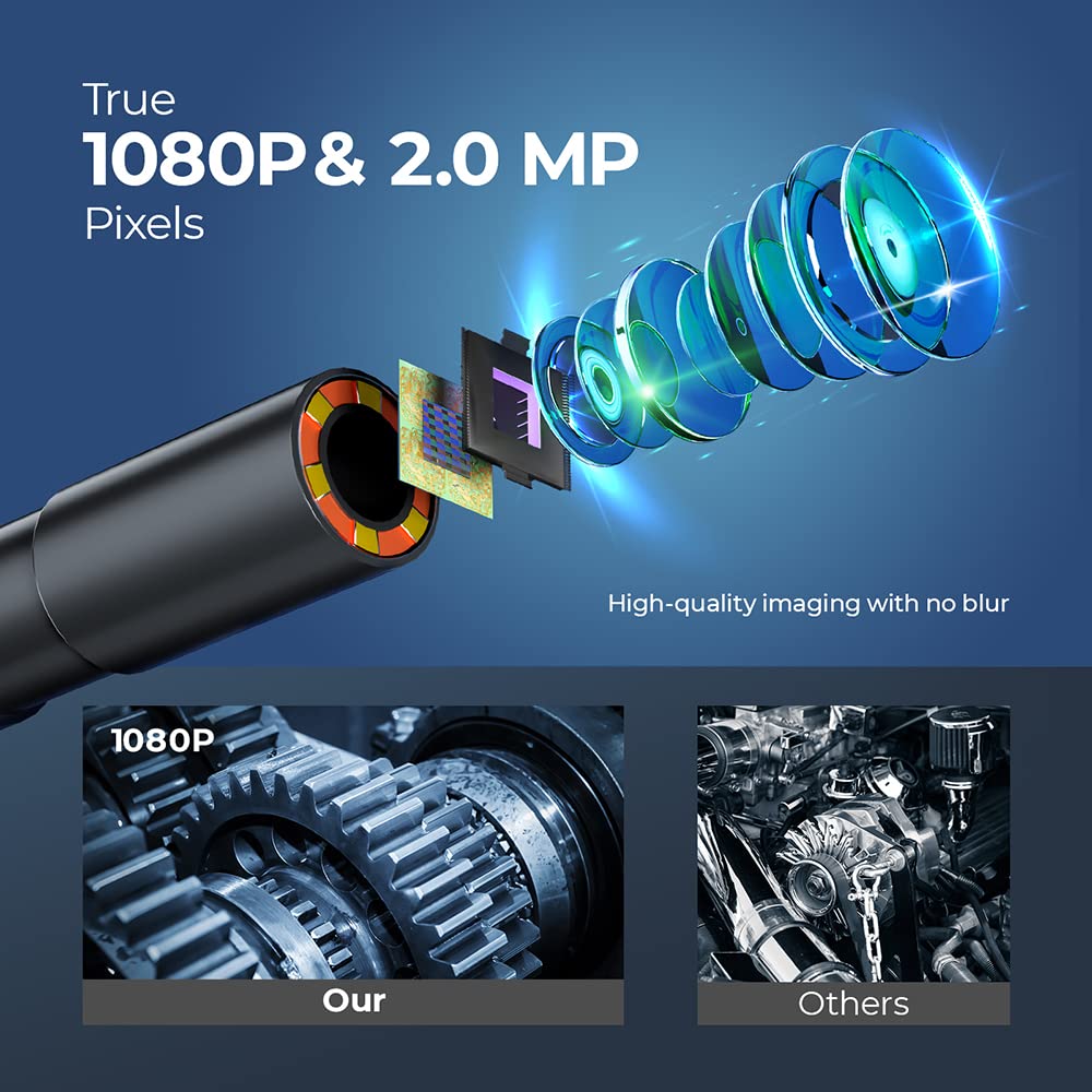 Waterproof USB Borescope Inspection Camera with Light Pack of 2 V4915