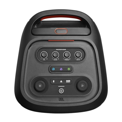 Portable Party Speaker with Telescopic Handle & Wheels (Black) A152503