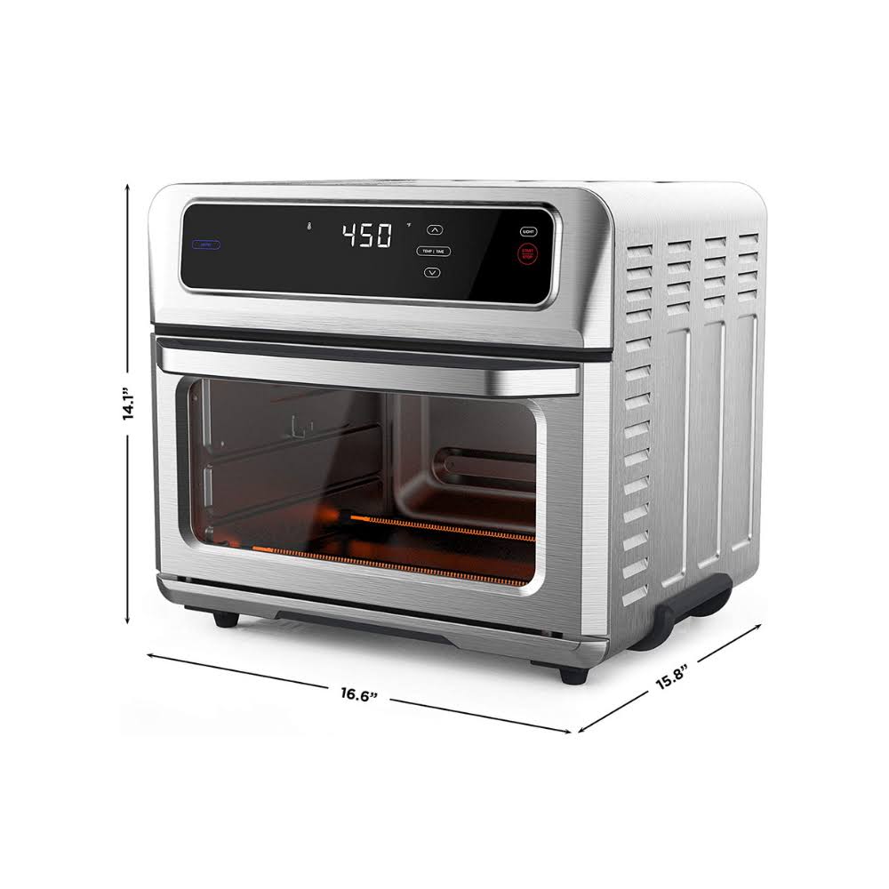Air Fryer + Toaster Oven, Stainless Steel, 20 LITER V1478