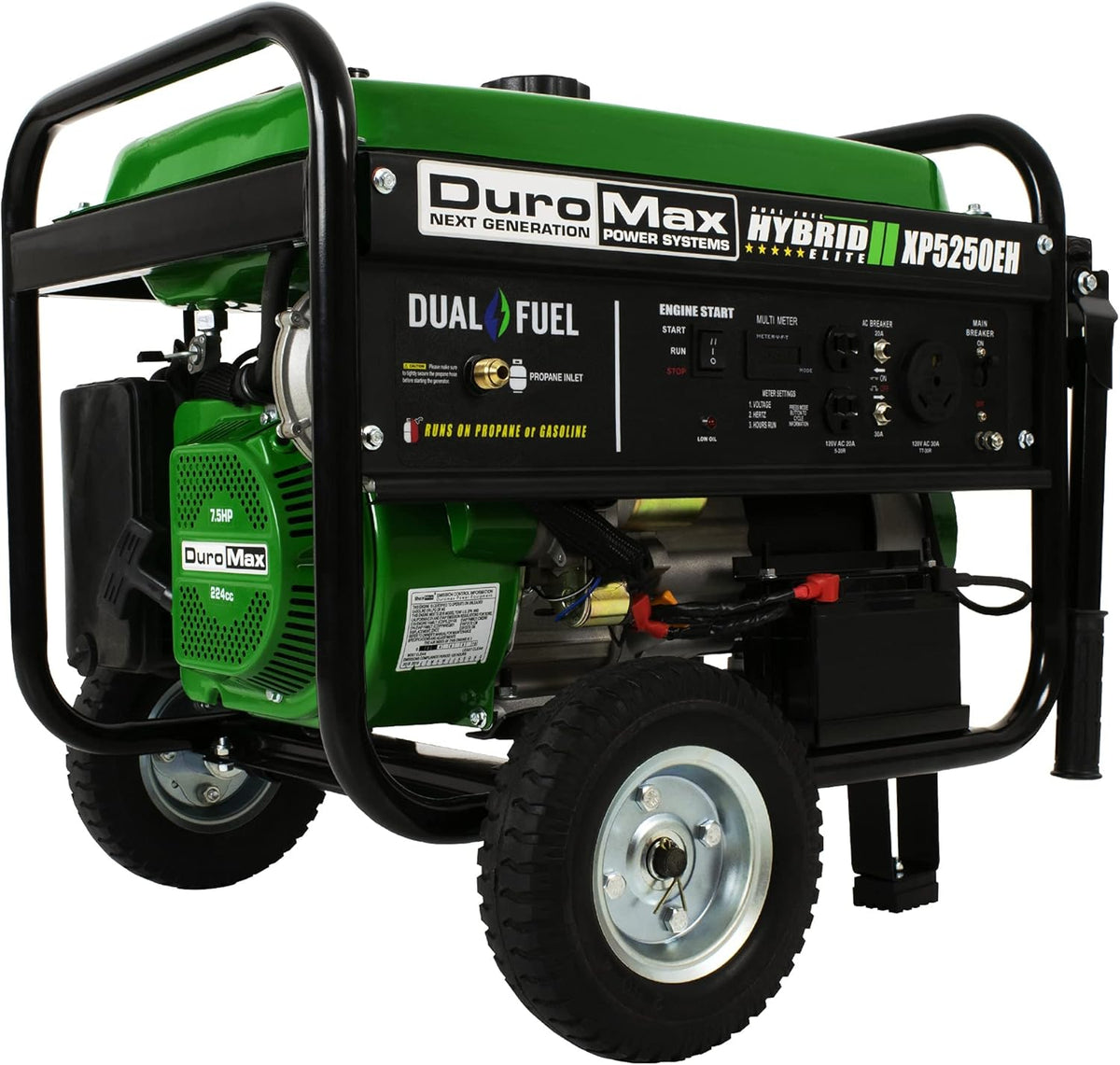 Dual Fuel Portable Generator 5500 Watt Electric Start I1507
