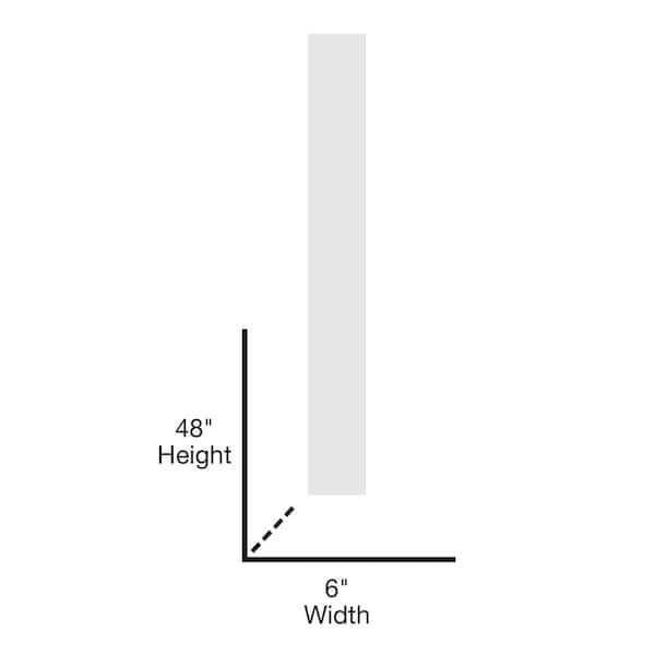 6 in. x 4 ft. PVC Plank T&G White X22225