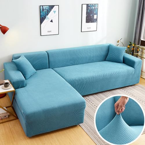2 pcs Spandex Non Slip Sectional Sofa Covers C855699