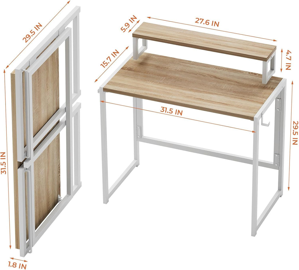 31.5 inch Folding Desk with Led Lights K691
