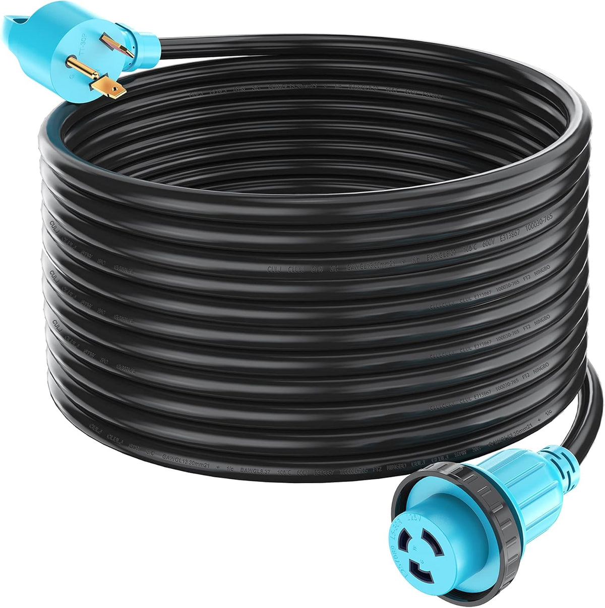 50 Amp 25 Feet RV Generator Cord with Locking Connector G266