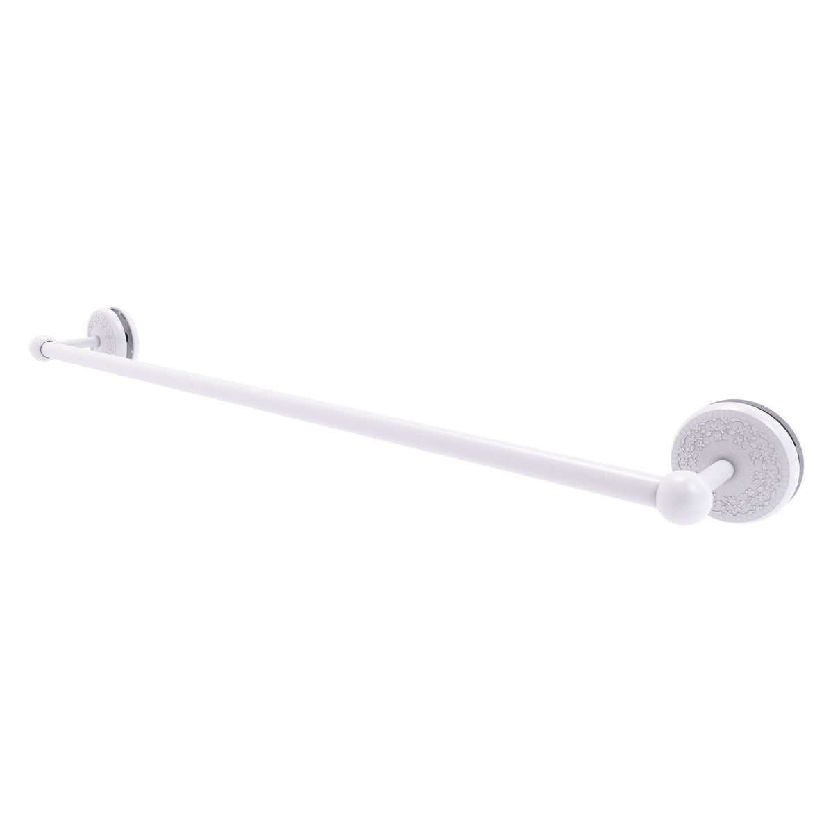 30 in. Matte White Shower Door Towel Bar Z83764