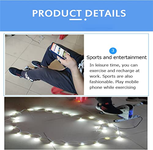 100W Hand Crank and Foot Pedal Power Generator with USB Interface J203306
