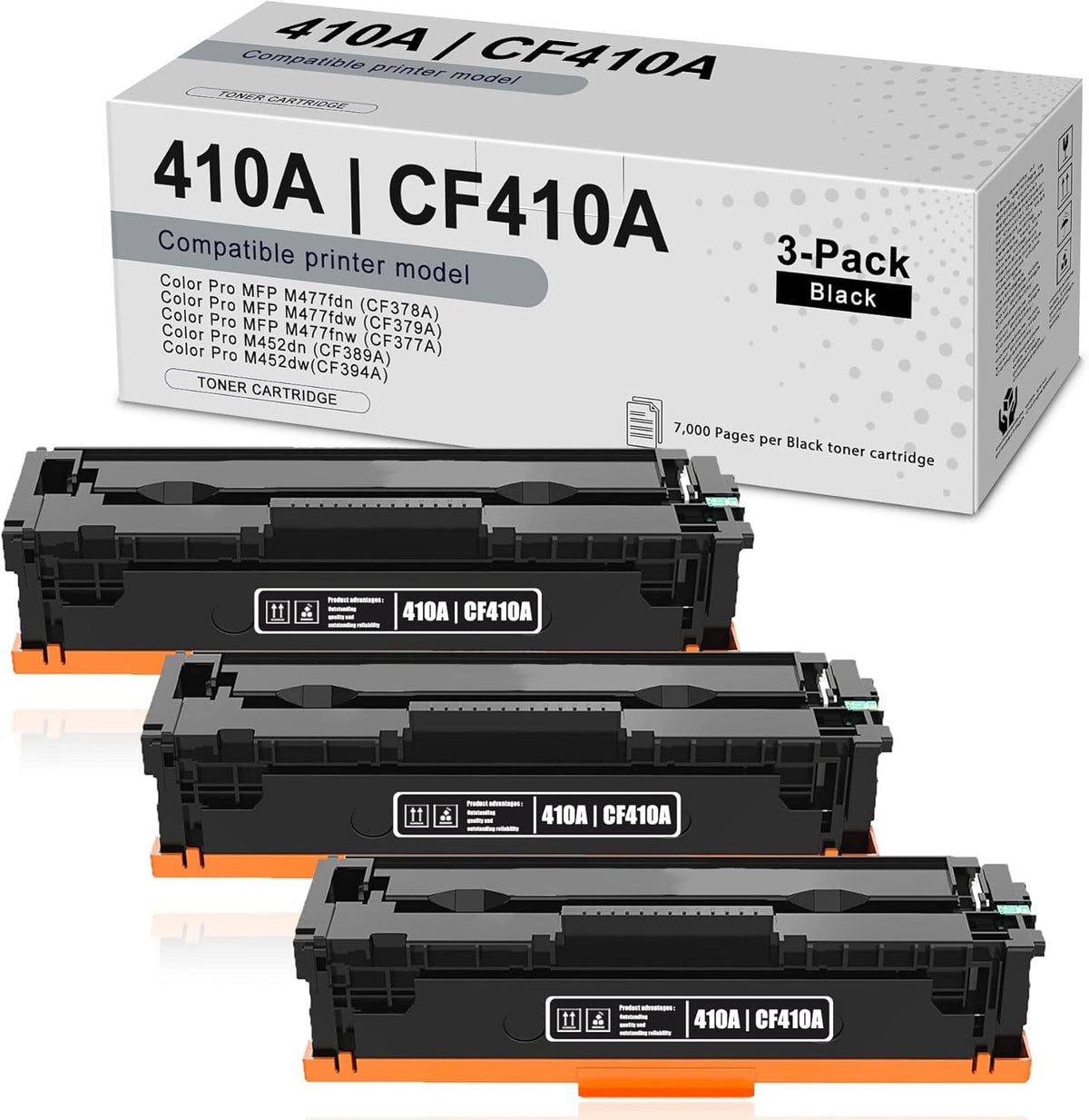 Compatible 410A Toner Cartridge Replacement Black O807